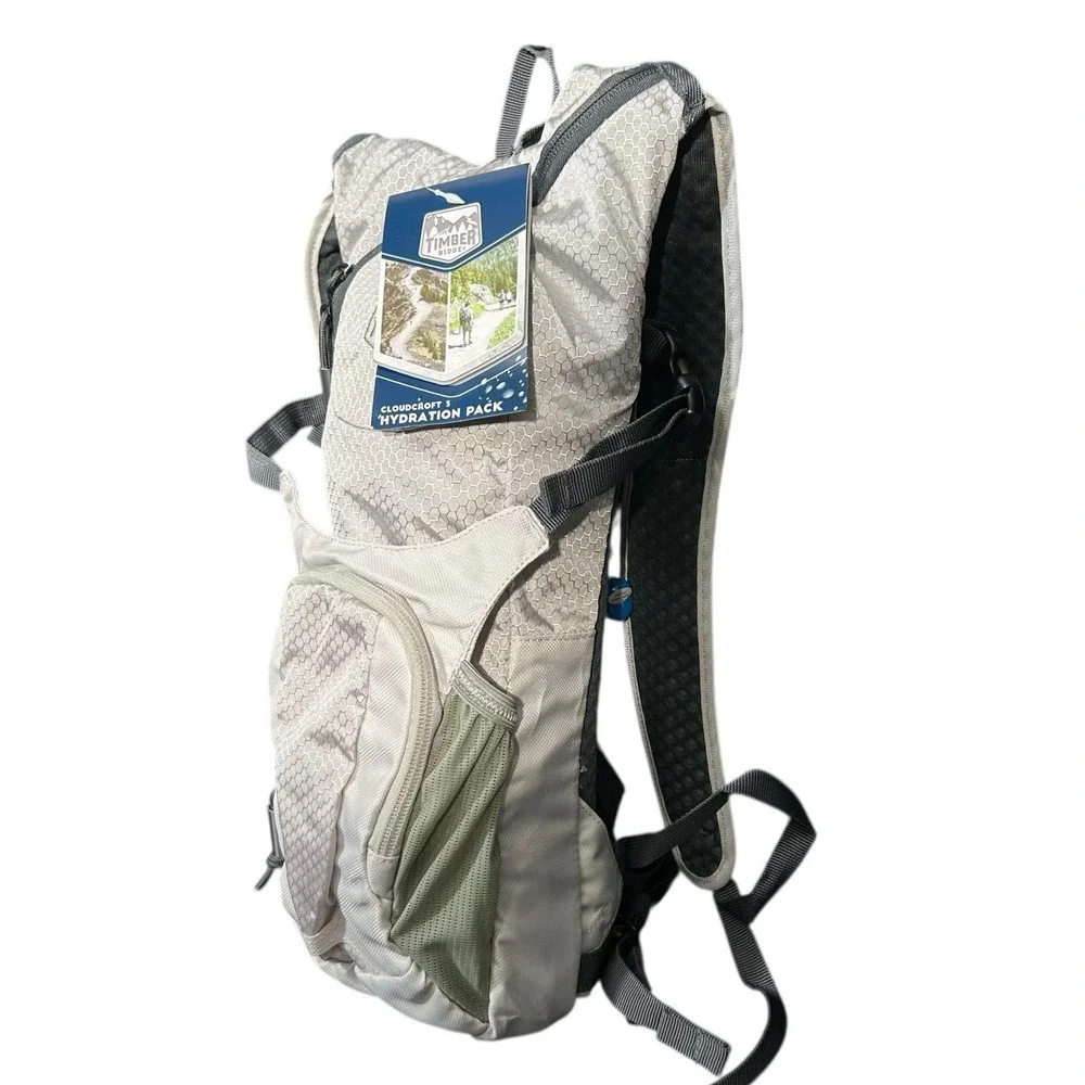 Timber Ridge Cloudcroft 3L Hydration Pack Backpack Gray Olive 67oz Reservoir‎